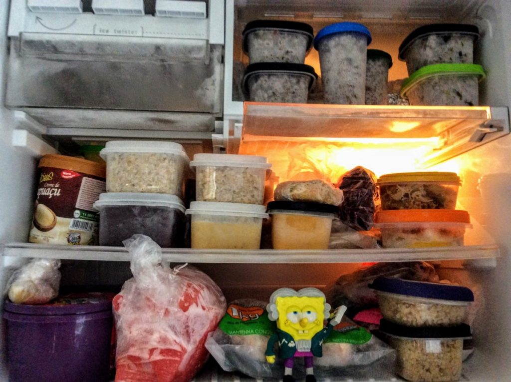 Bob Esponja é o chefe do meu freezer