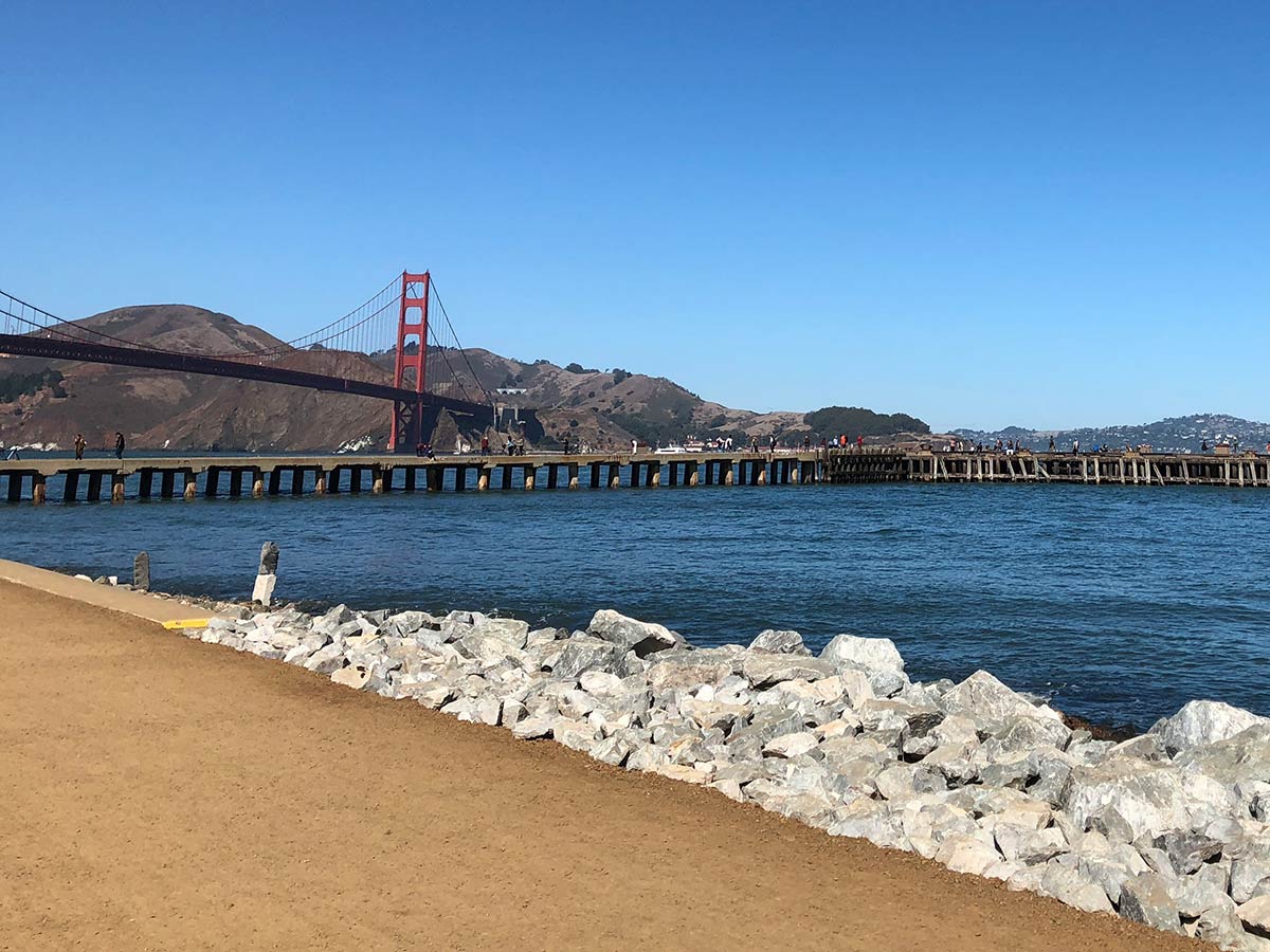 Passeio até a Golden Gate a pé