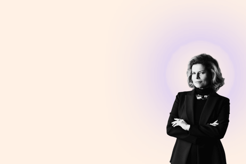 Odete Roitman, personagem do remake de Vale Tudo, representando mulheres acima dos 60 que desafiam estereótipos de idade e sexualidade. Arte criada por Dani Barg